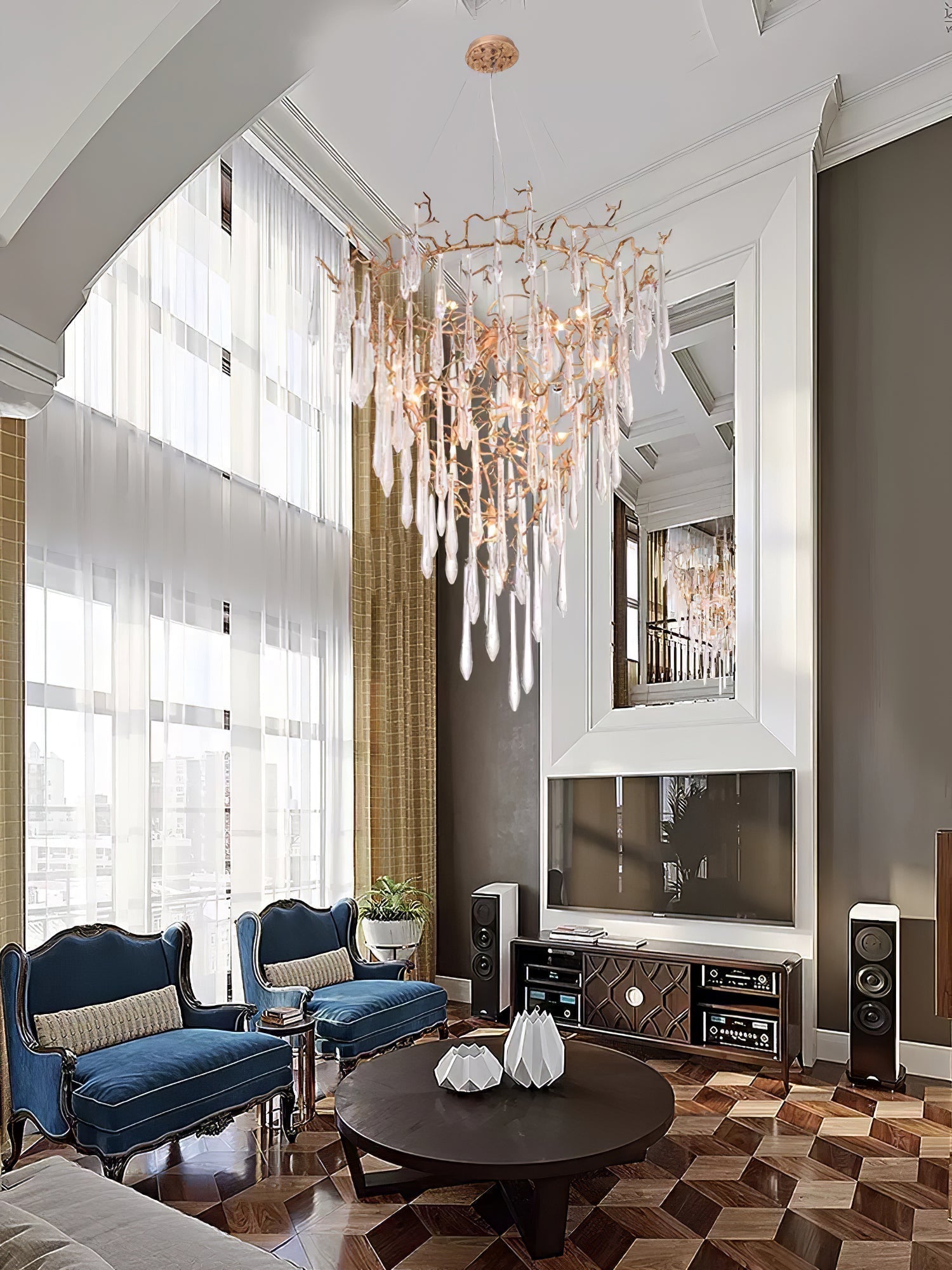 Branch Aqua Parable Chandelier