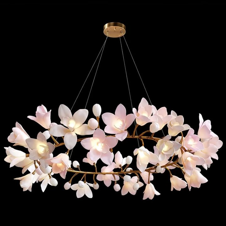 Branch Circular Blossom Chandelier