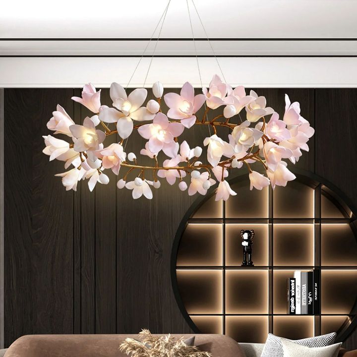 Branch Circular Blossom Chandelier