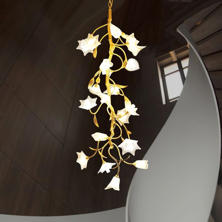 Branch Flower Craftsman Chandelier