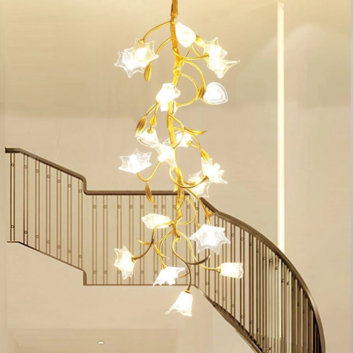 Branch Flower Craftsman Chandelier
