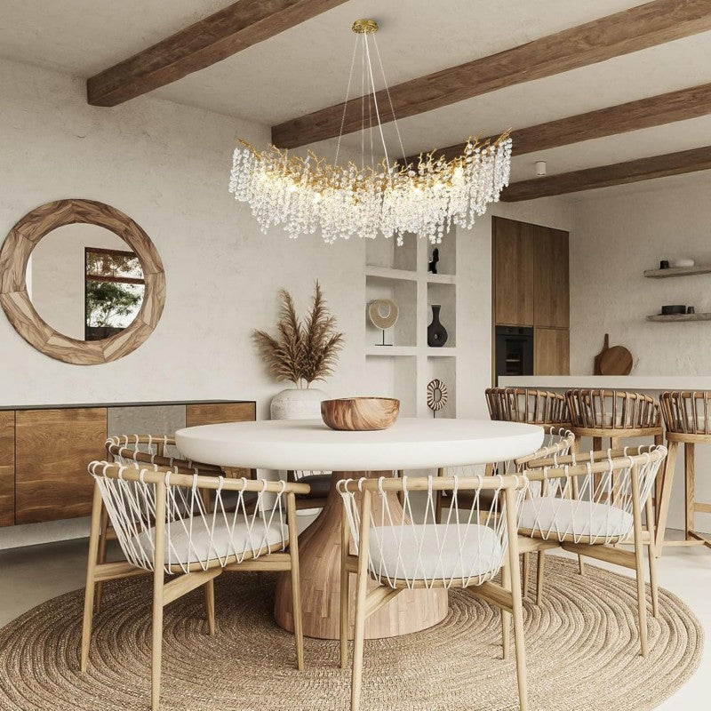 Branch Modern Tree Crystal Chandelier 55"L 30"D 40"D