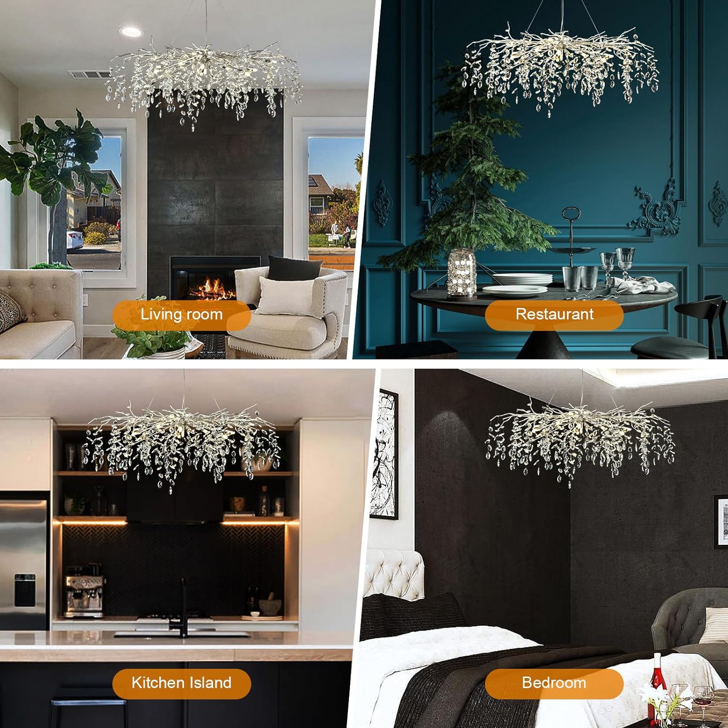 Branch Tree Chandelier 47"