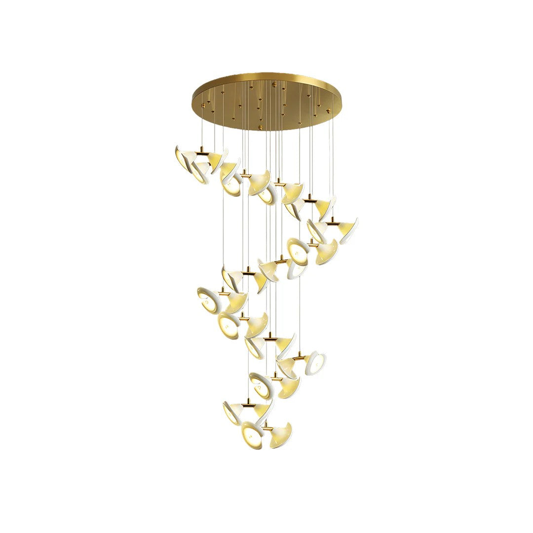 Ceramic Chandeliers Luxury Tulip Flower Ceiling Light