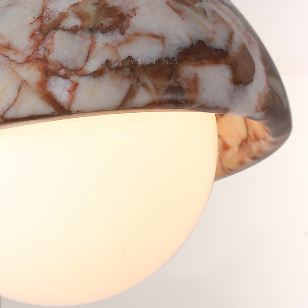 Collins Dome-Shade Marble Pendant(1/3-Head)