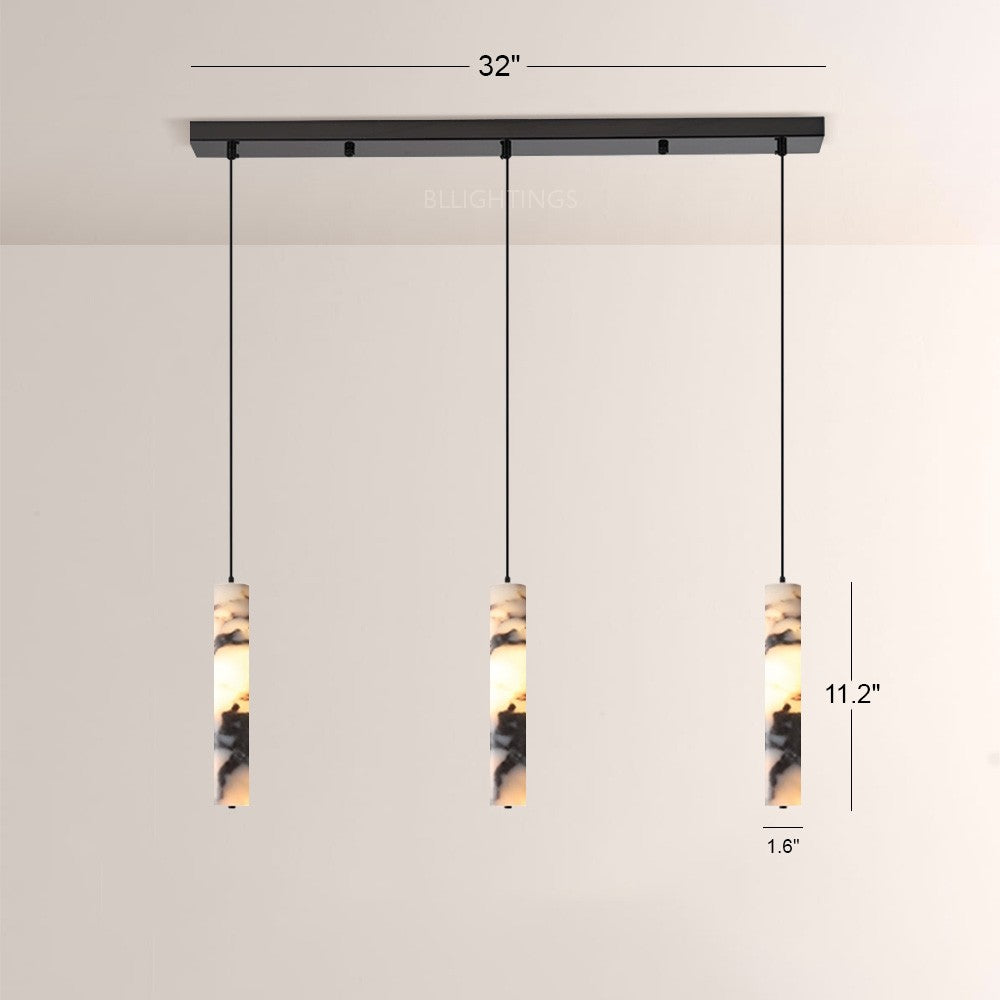 Collins Landscape-Marble Cylinder Pendant(1/3-Head)