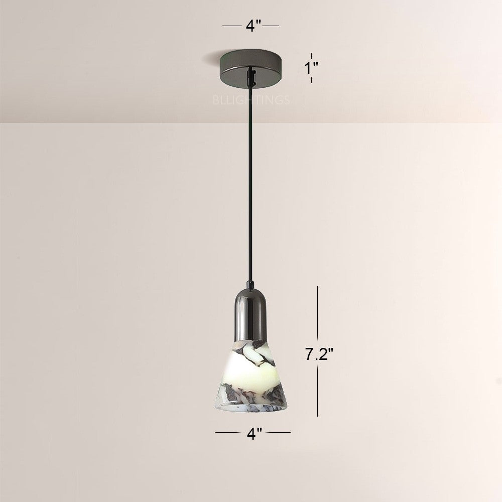 Collins Tapered Marble Shade Pendant(1/2/3-Head)