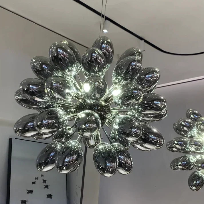 Creative Black Grape Glass Chandelier