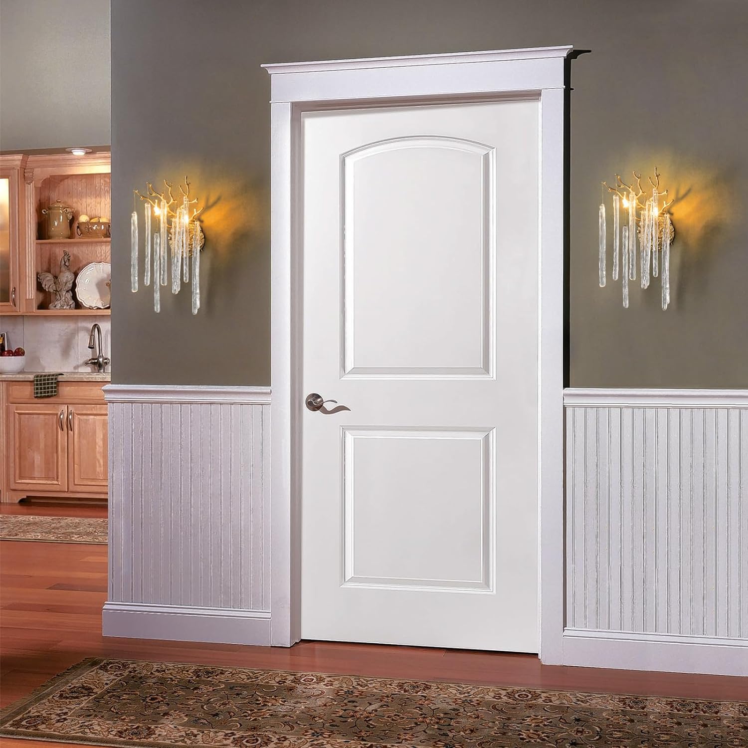 Crystal Gold Wall Sconce 17.7"H