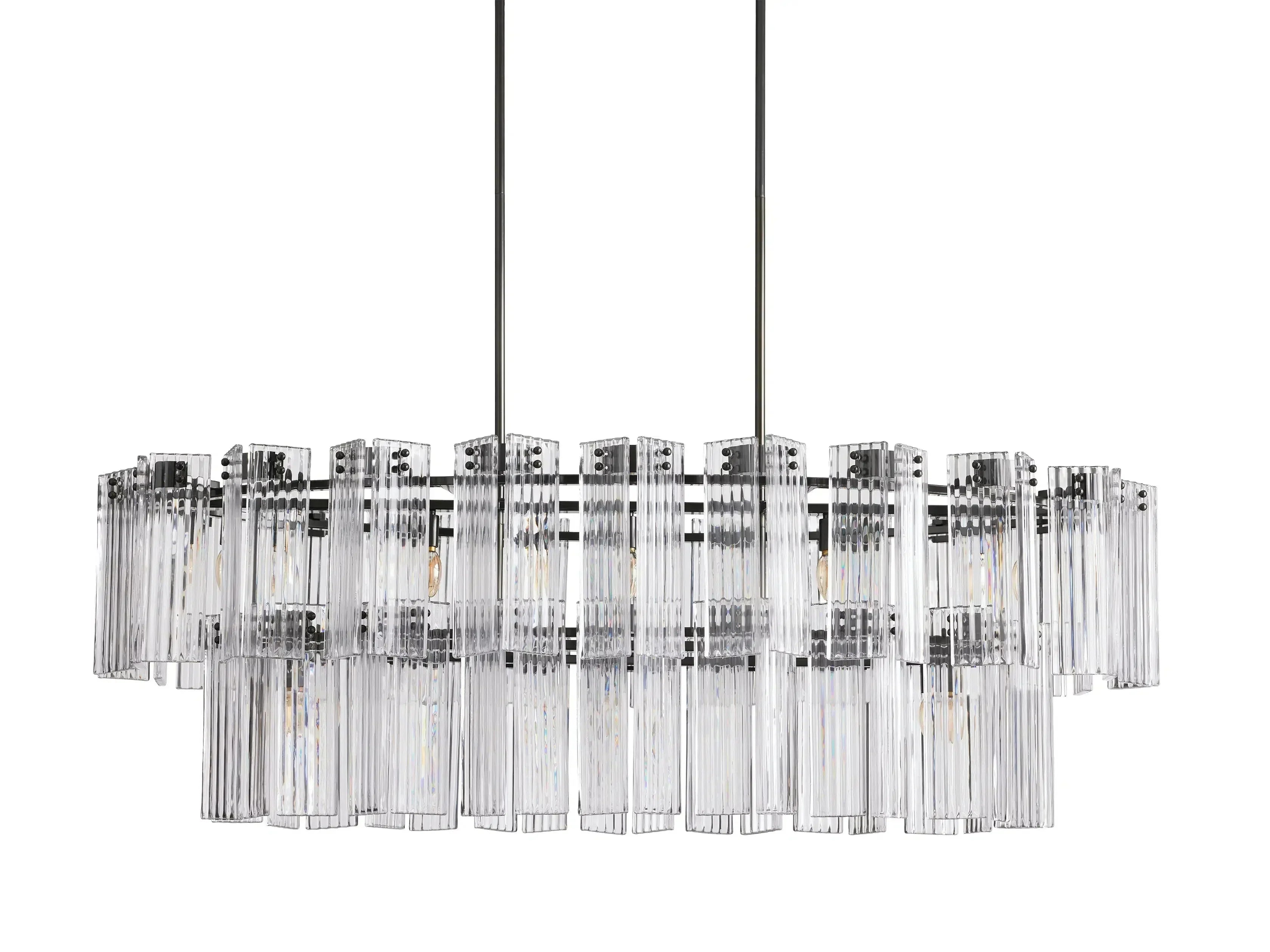 Darwin Oval Glass Chandelier 51"63"72"