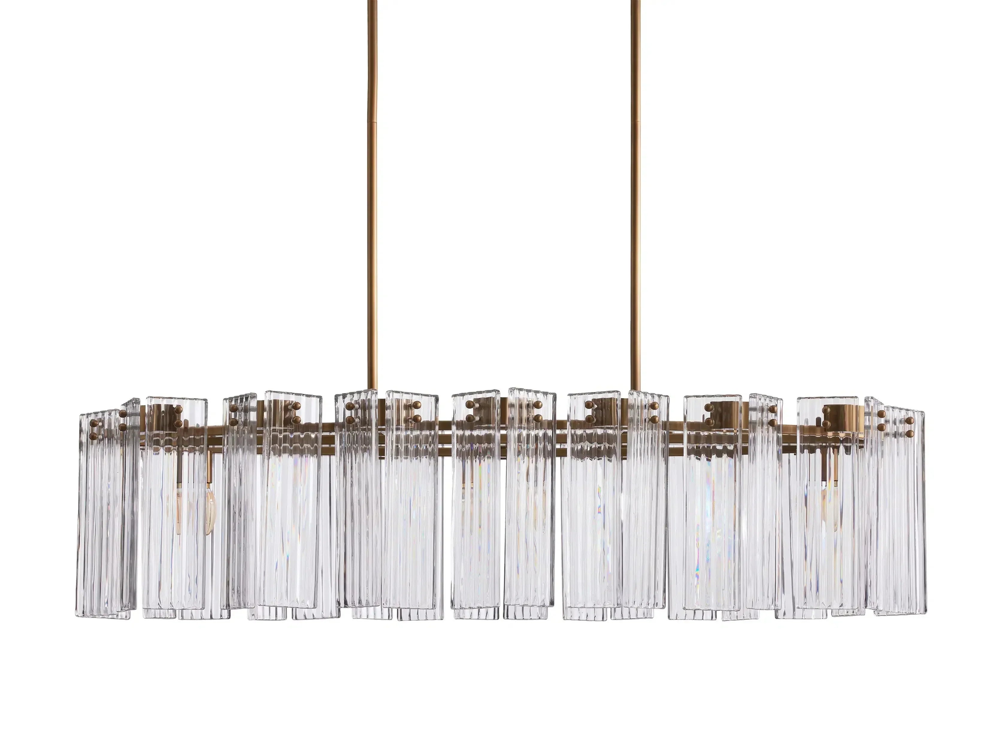 Darwin Oval Glass Chandelier 51"63"72"