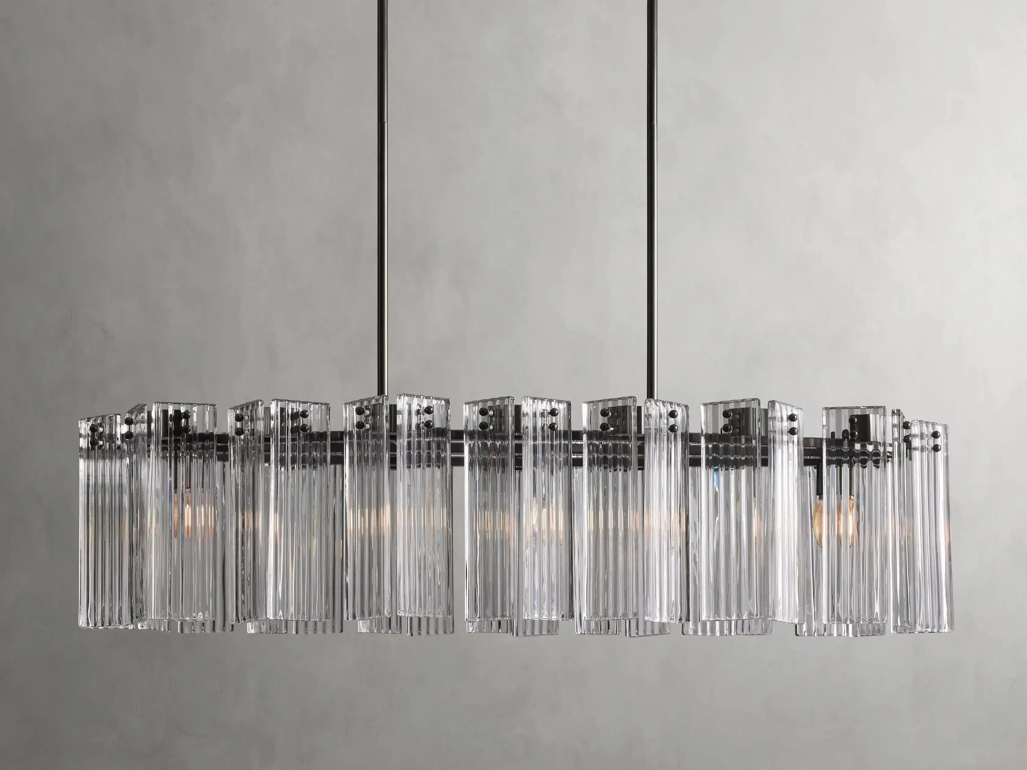 Darwin Oval Glass Chandelier 51"63"72"