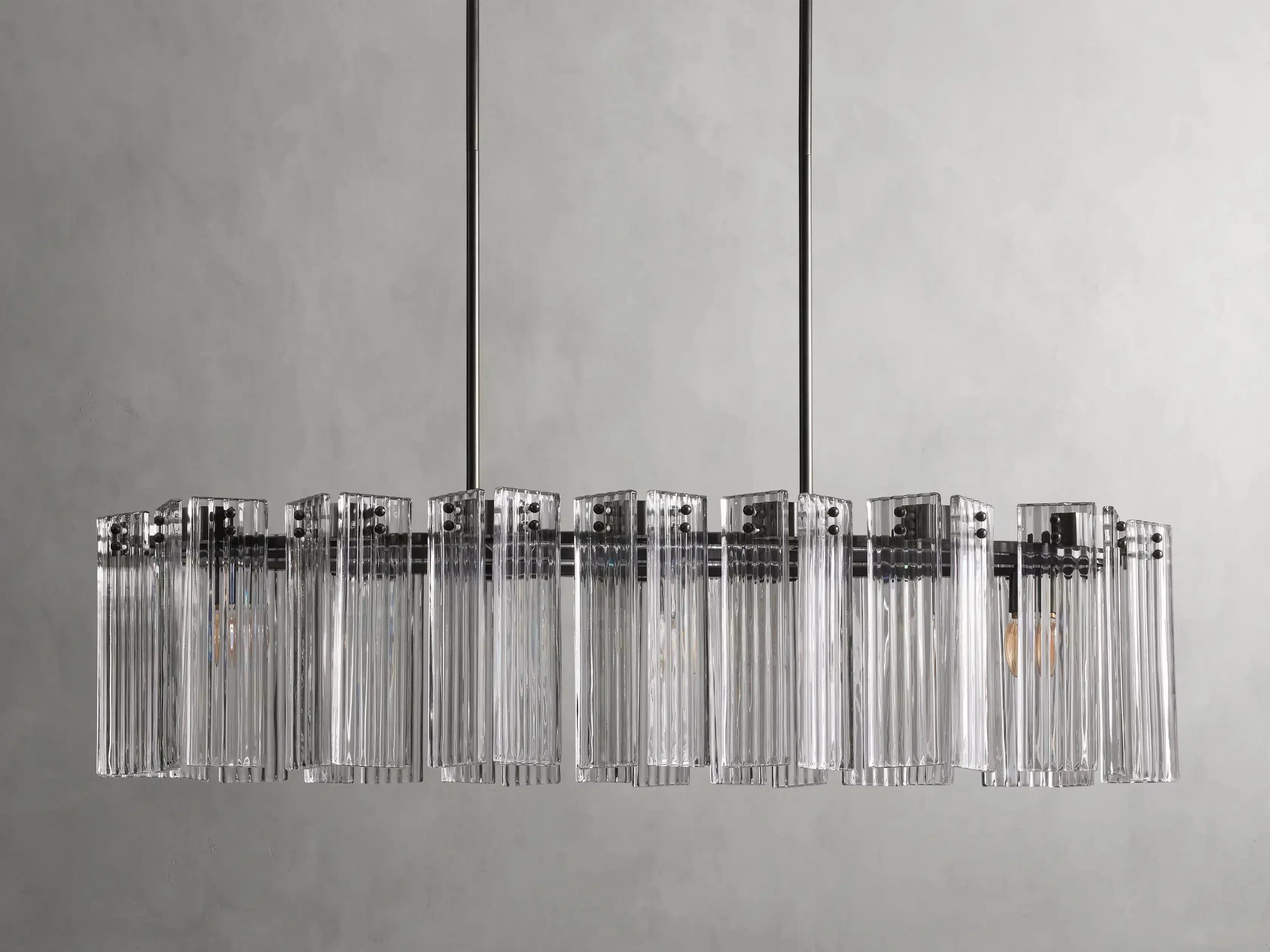 Darwin Oval Glass Chandelier 51"63"72"