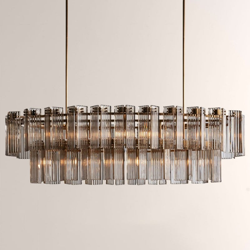 Darwin Oval Glass Chandelier 51"63"72"