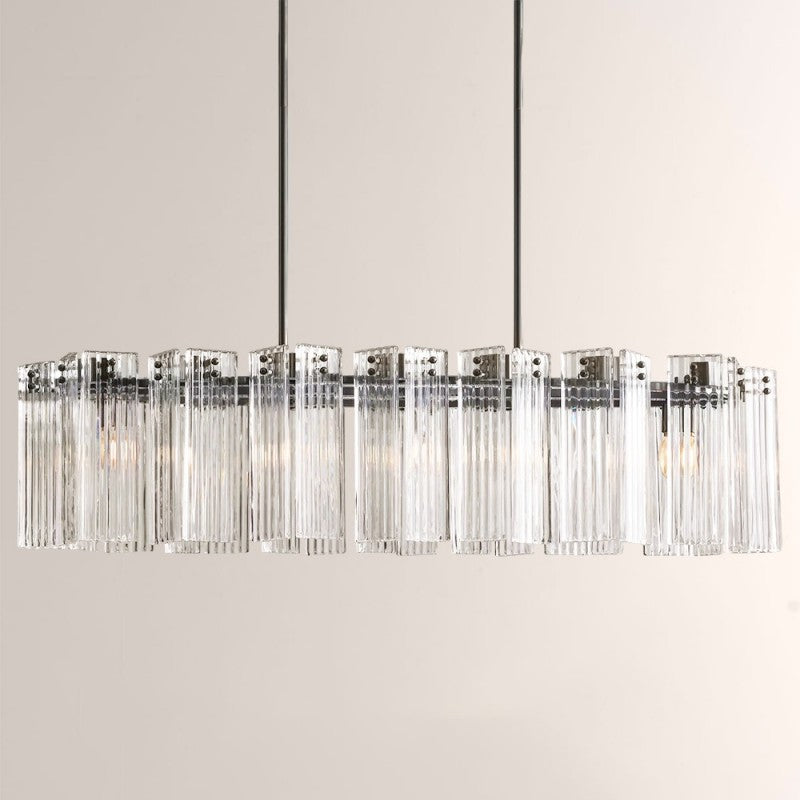 Darwin Oval Glass Chandelier 51"63"72"
