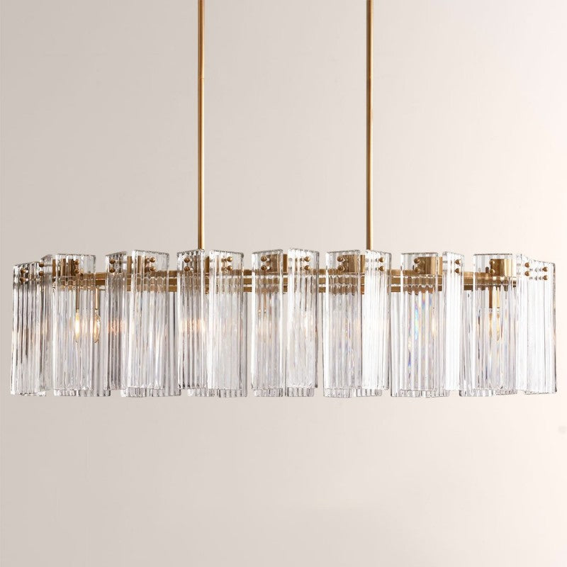 Darwin Oval Glass Chandelier 51"63"72"