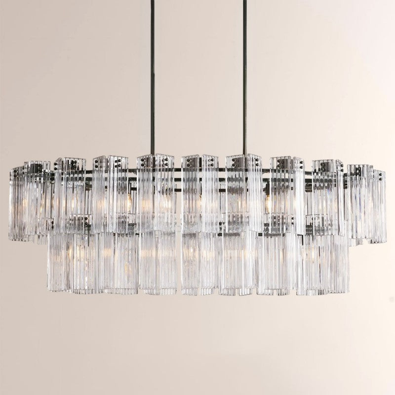 Darwin Oval Glass Chandelier 51"63"72"