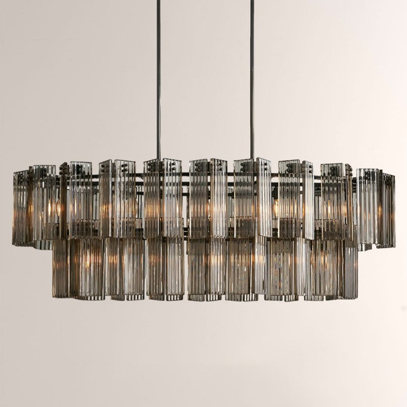Darwin Oval Glass Chandelier 51"63"72"