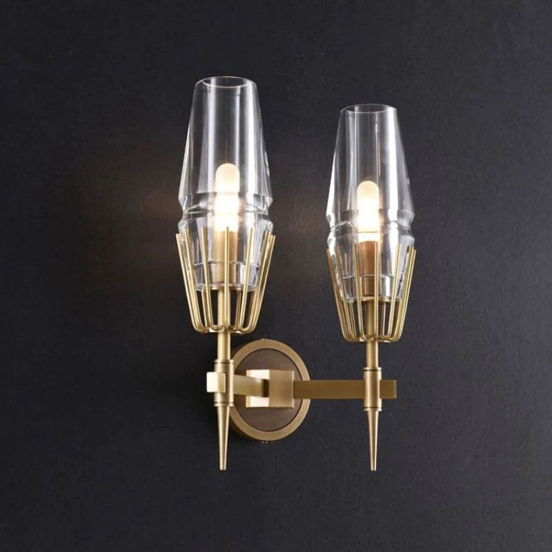 Demi Crystal Double Wall Sconce