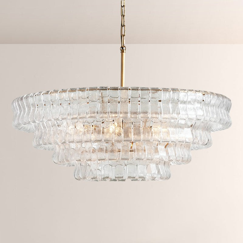 Elleson 4-Tier Glass Round Chandelier 36"D