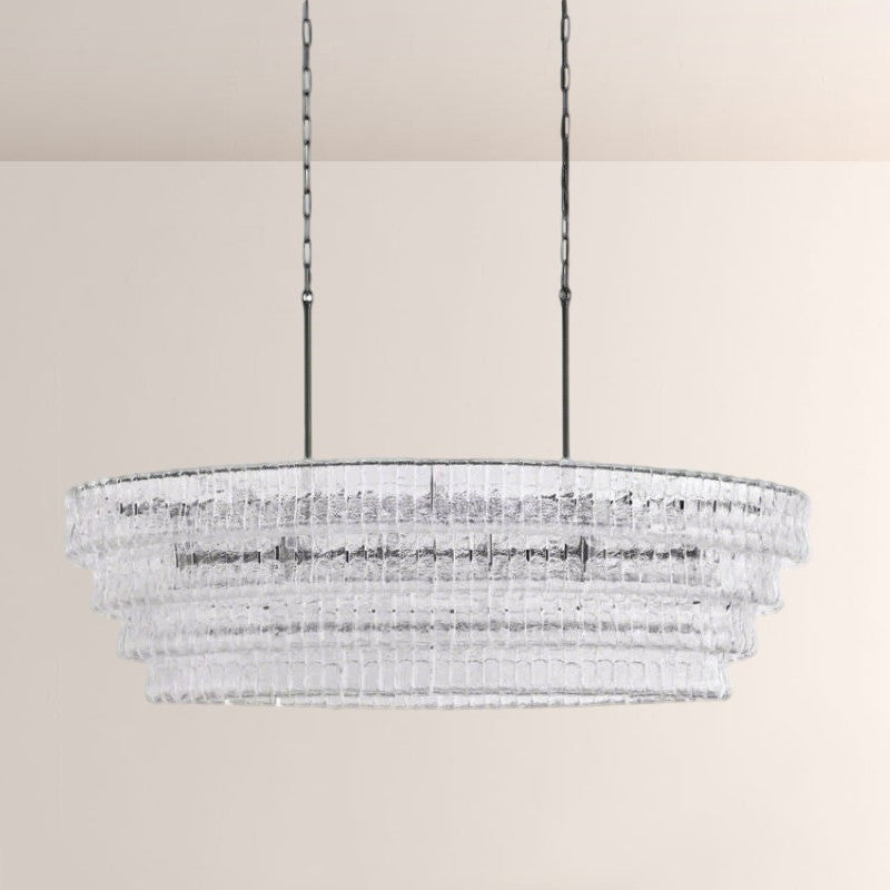 Elleson Glass Oval Chandelier 54"W/65"W