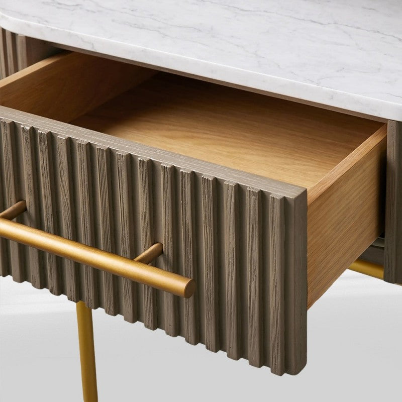 Fanny End Table with Drawer