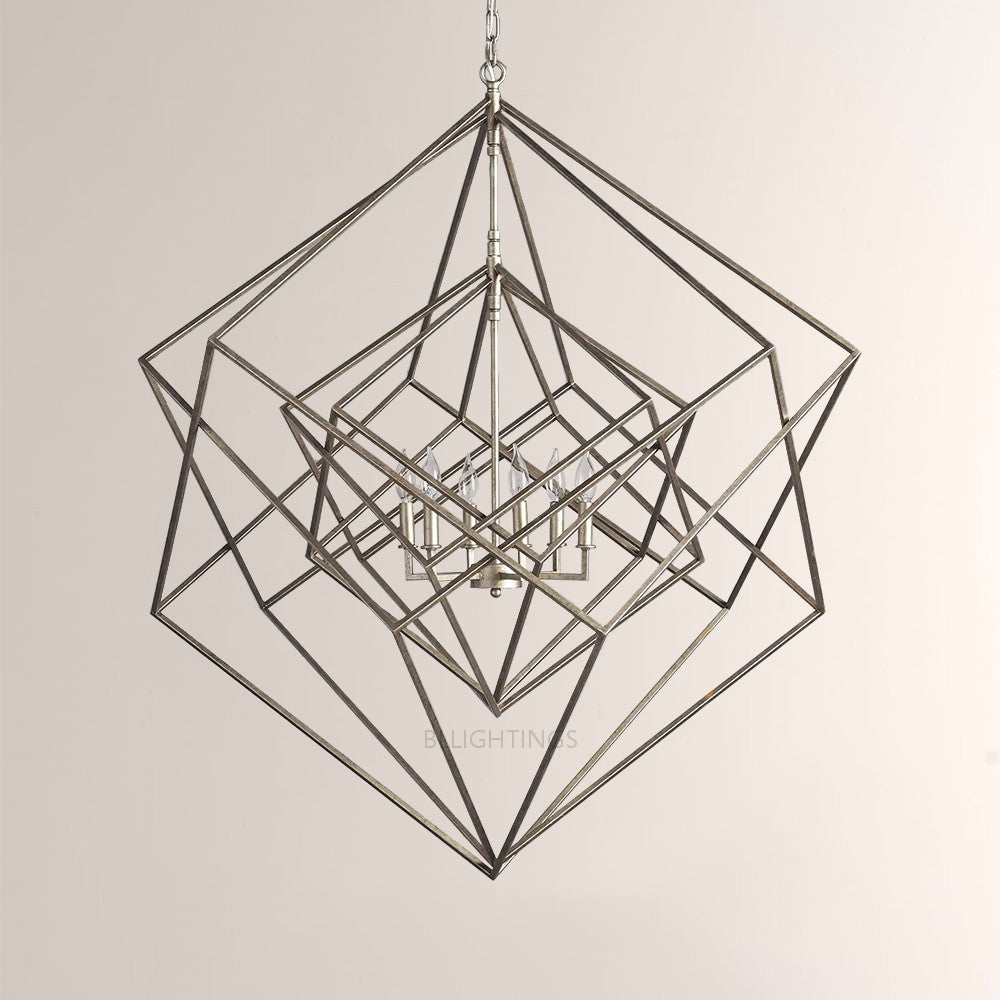 Geosu Metal Six-Light Chandelier