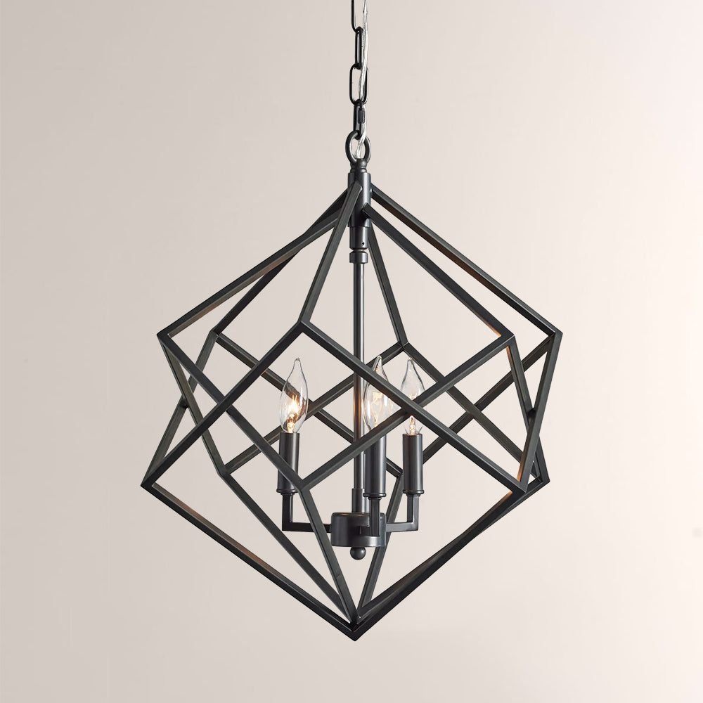 Geosu Metal Three-Light Pendant