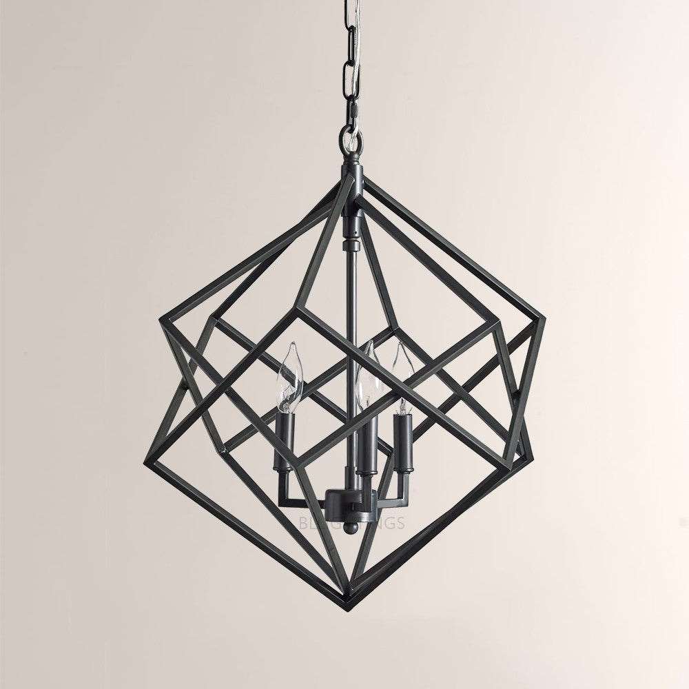 Geosu Metal Three-Light Pendant