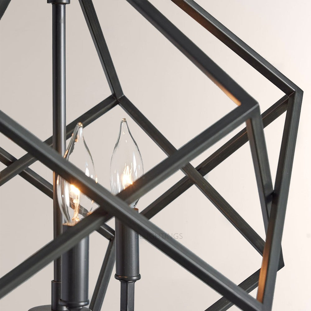 Geosu Metal Three-Light Pendant