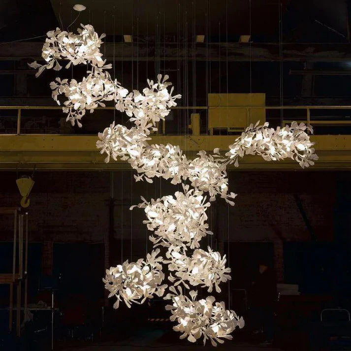 Ginkgo Ceramic Combination Chandelier