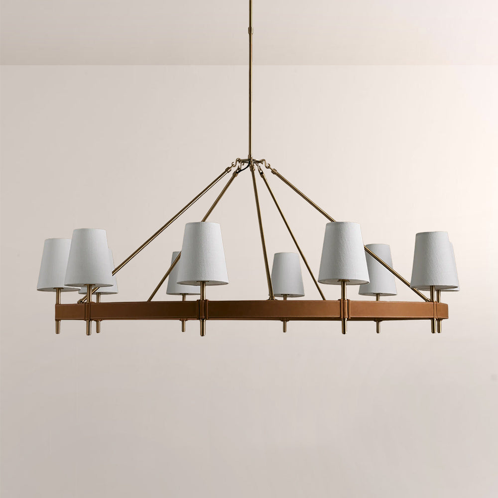 Hasting Round Brass Chandelier