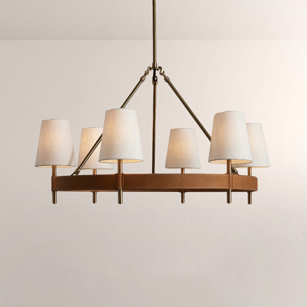 Hasting Round Brass Chandelier