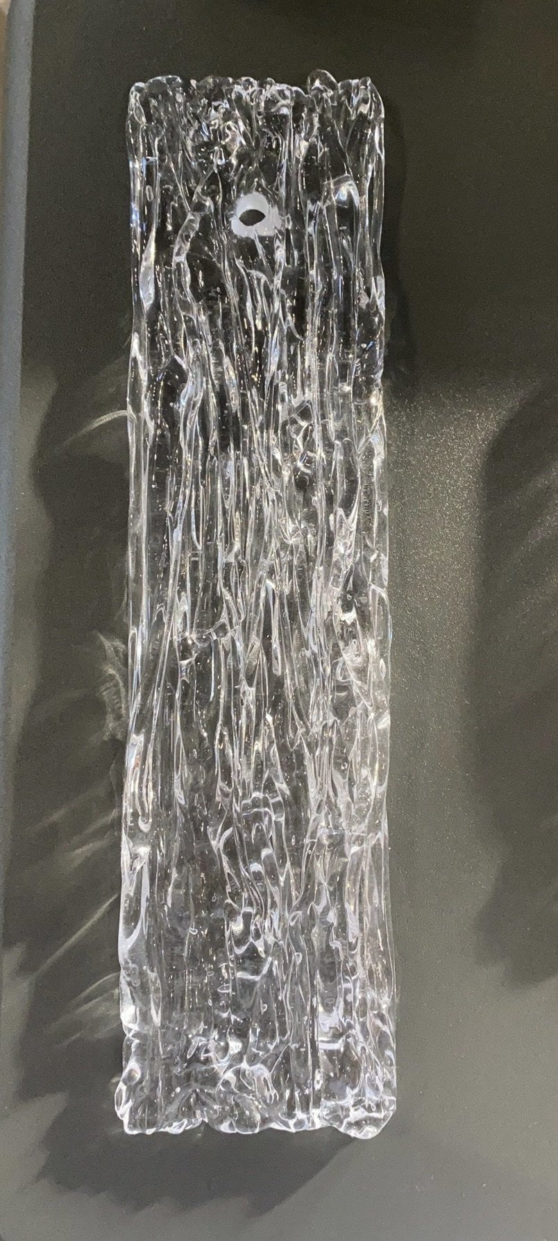Hiofy Layered Rectangle Glass Chandelier