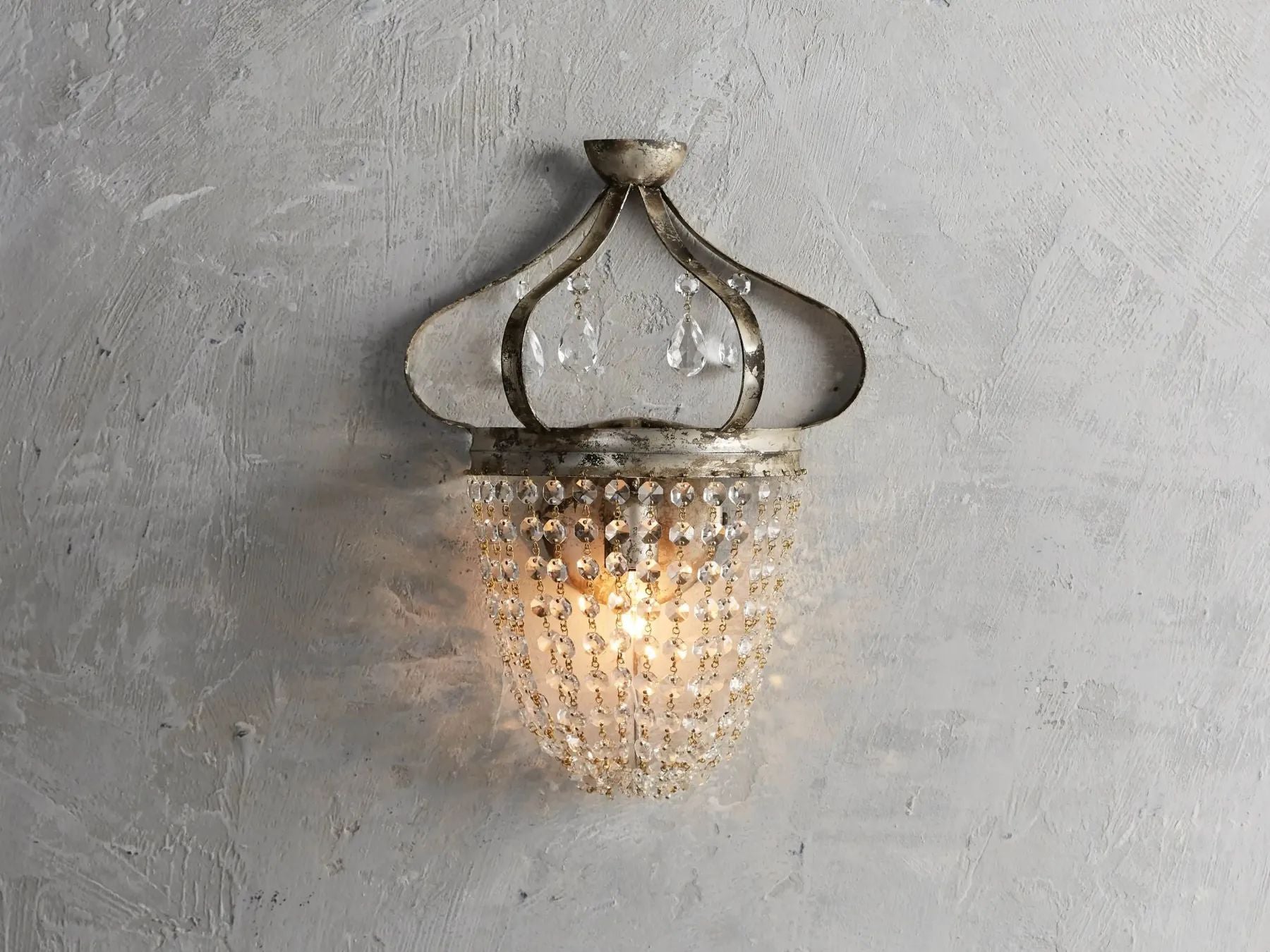 Kalie Crystal 1 Light Wall Sconce