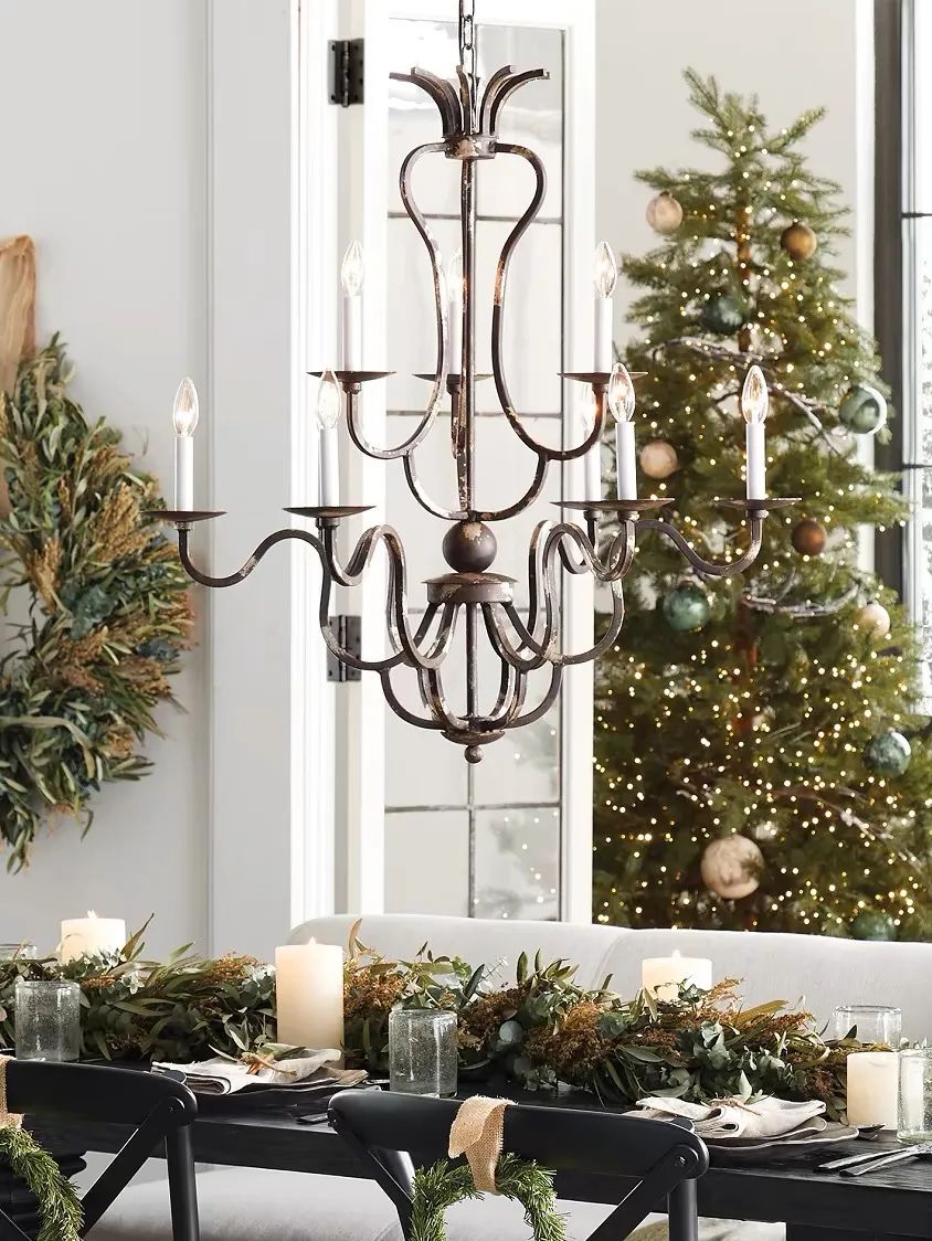 Kalie Crystal 12 Lights Pendant 42"