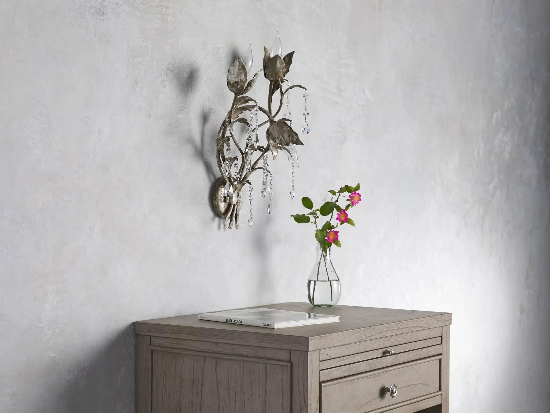 Kalie Crystal 3 Lights Wall Sconce