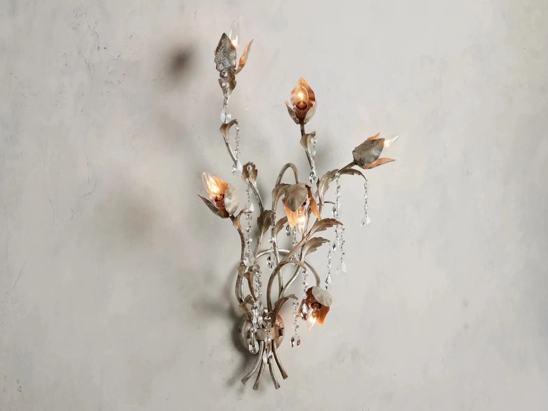 Kalie Crystal 6 Lights Wall Sconce