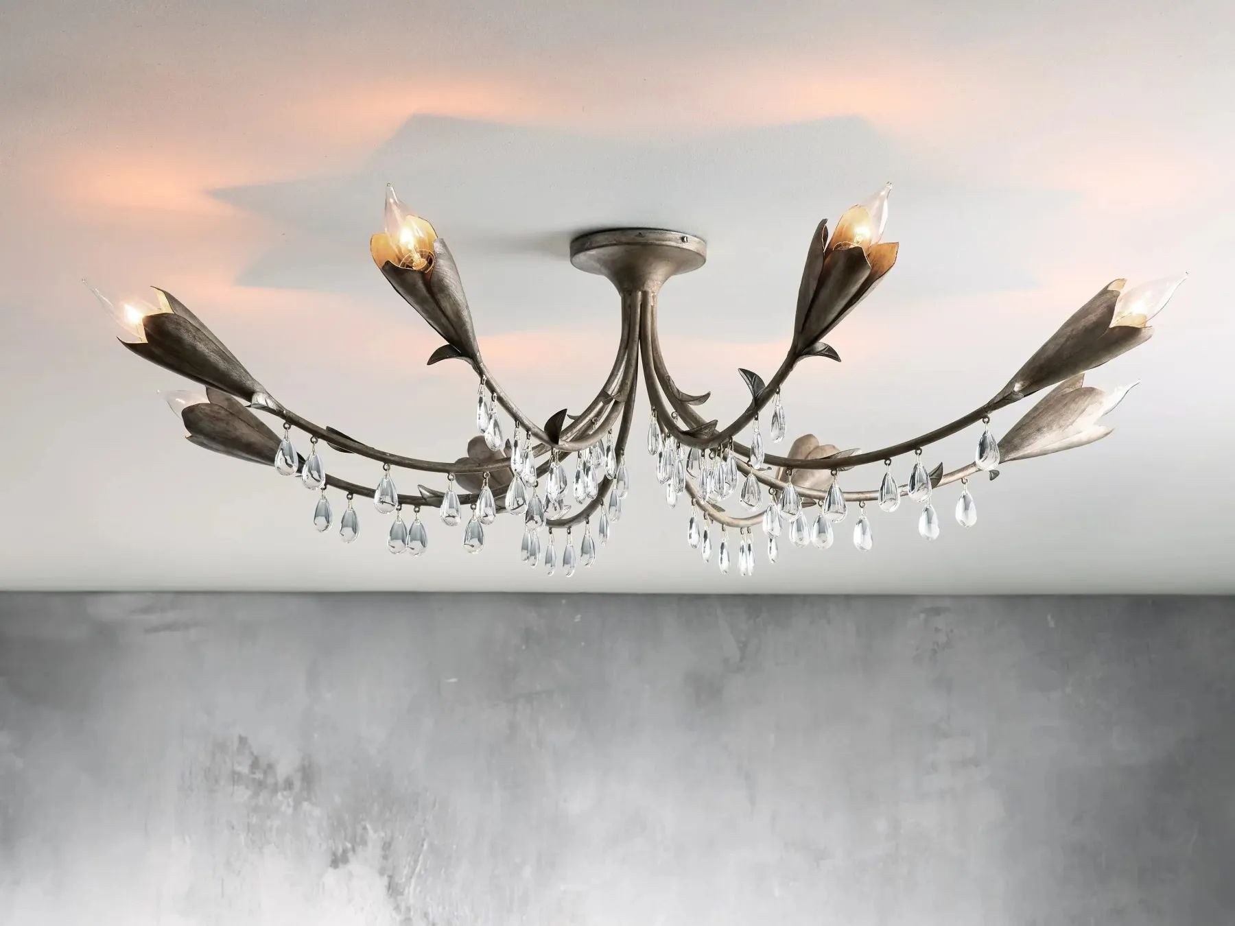 Kalie Crystal Flushmount Ceiling light