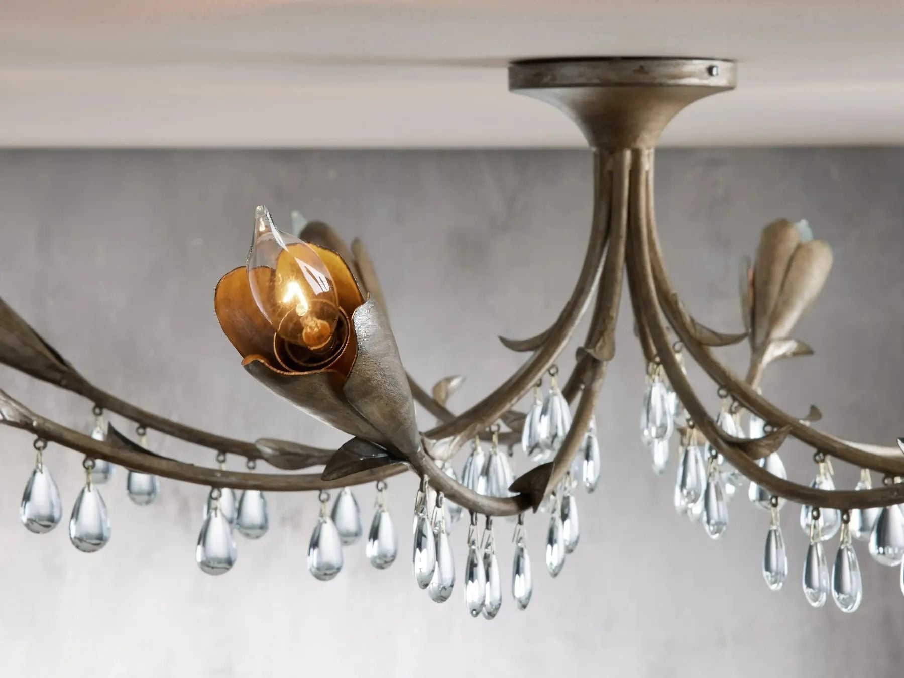 Kalie Crystal Flushmount Ceiling light