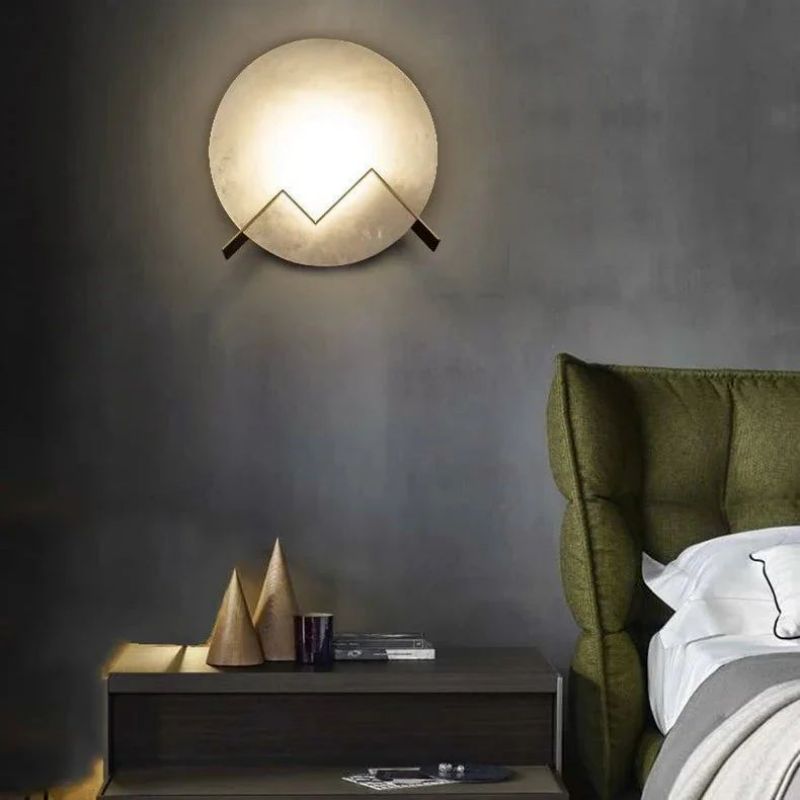 M Letter Alabaster Wall Sconce