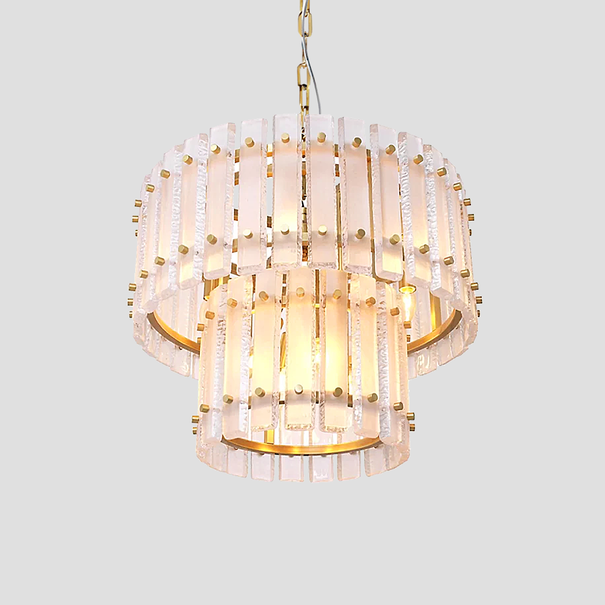 Mervice Classical Round Glass Chandelier