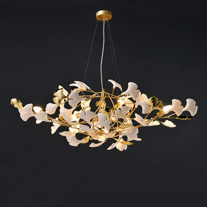 Modern Ceramic Ginkgo Chandelier
