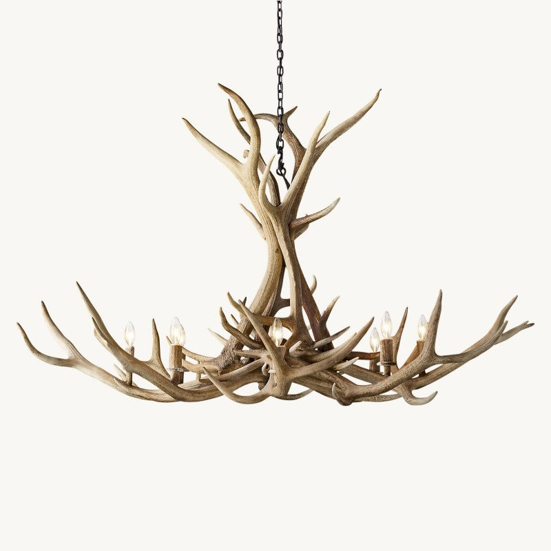 Natural Antler Chandelier 60"