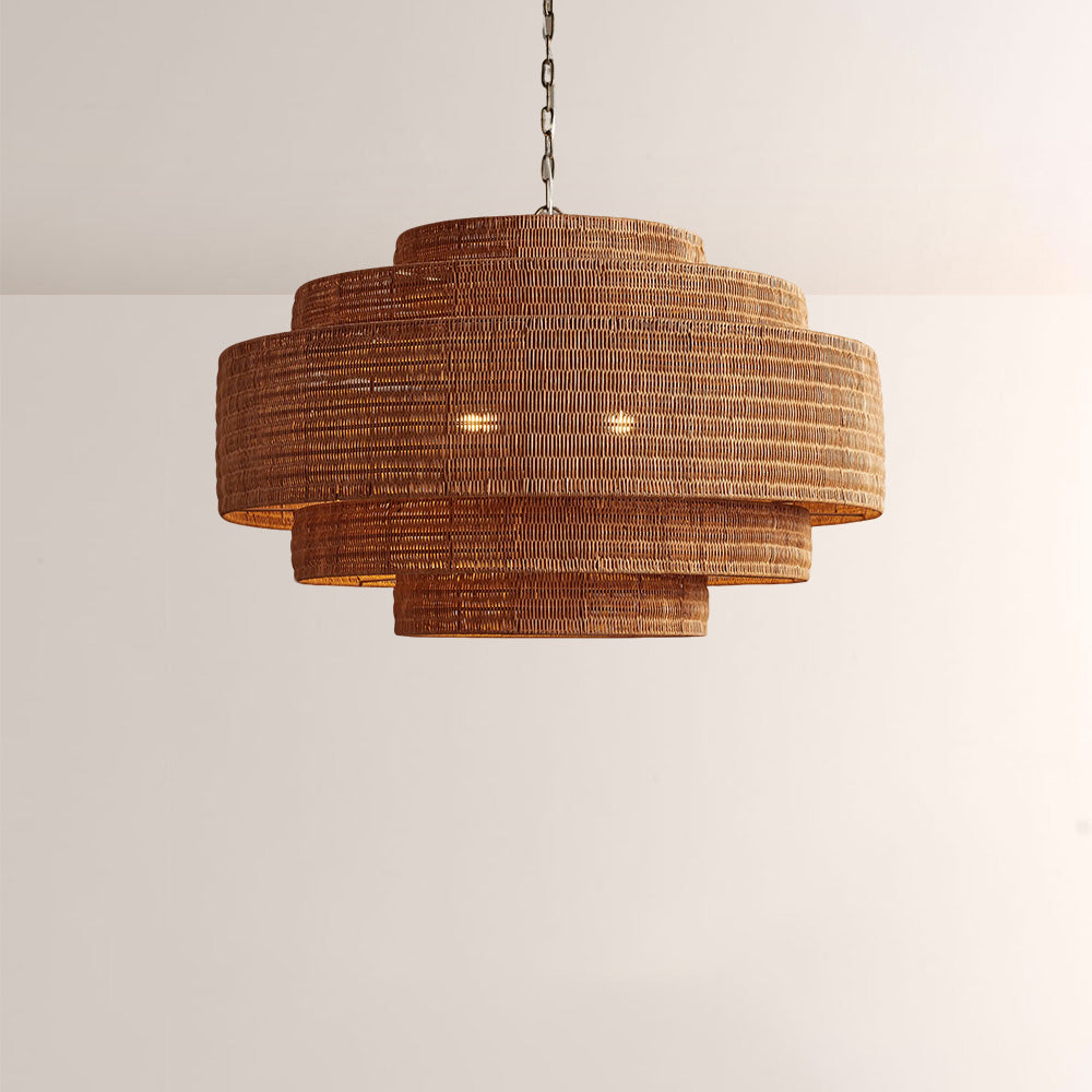 Pallue Rattan Chandelier