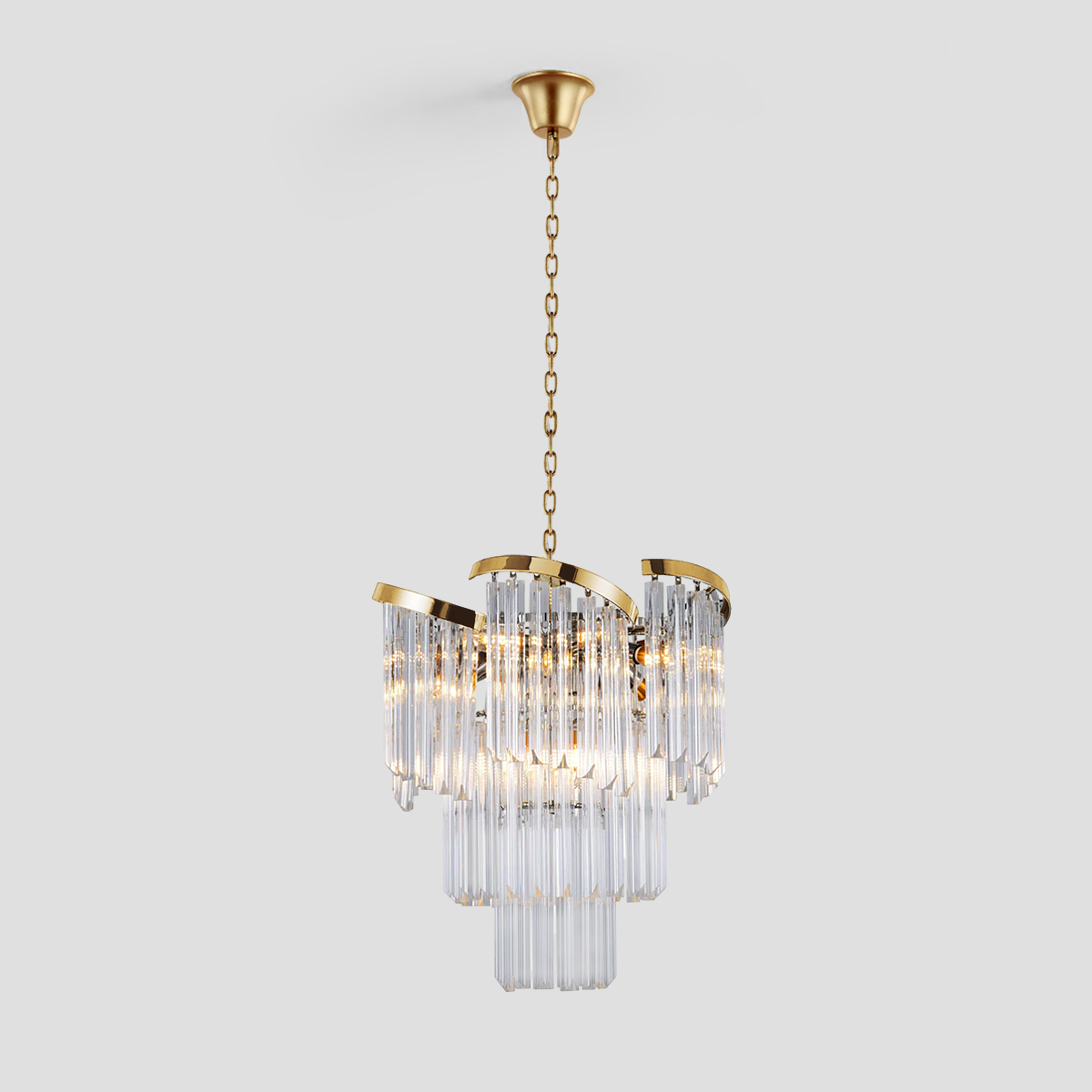 Paly Flow Crystal Chandelier