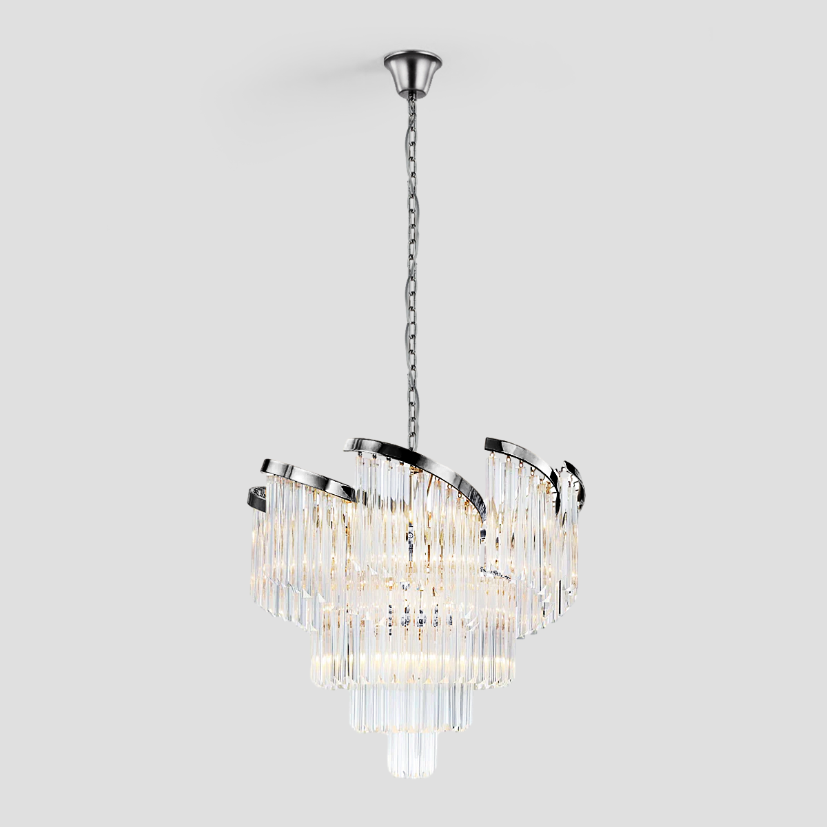 Paly Flow Crystal Chandelier