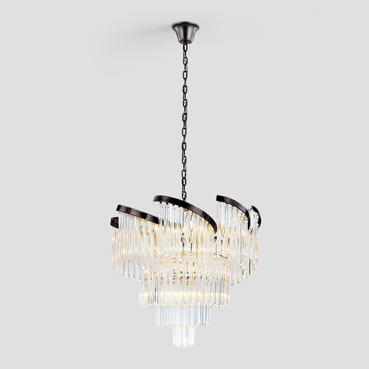 Paly Flow Crystal Chandelier