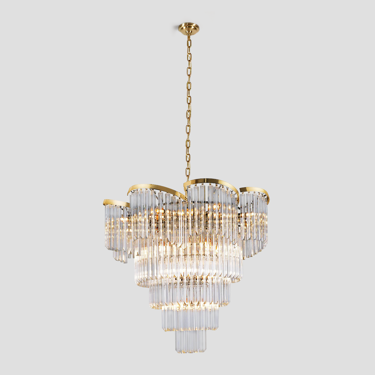 Paly Flow Crystal Chandelier