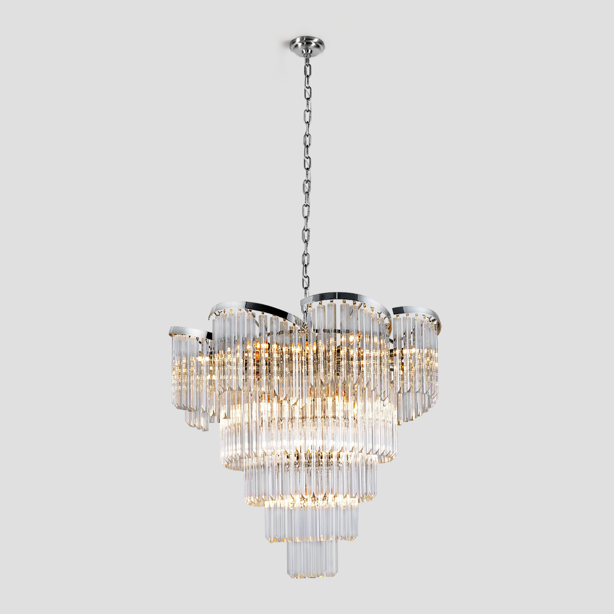 Paly Flow Crystal Chandelier